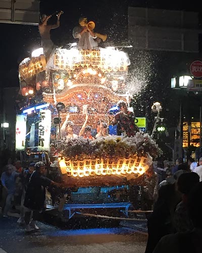 熱海の夏祭り山車