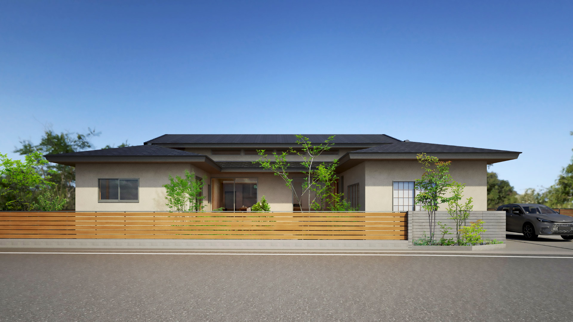平屋外観