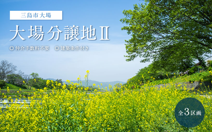 三島市大場分譲地Ⅱ 分譲開始