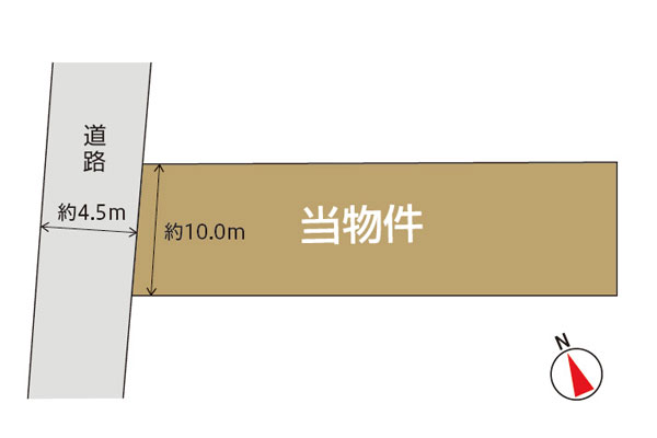 沼津市松長売り土地区画図