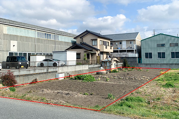 沼津市松長売り土地現地写真