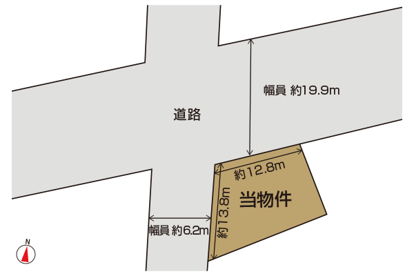 沼津市西島町売土地　区画図