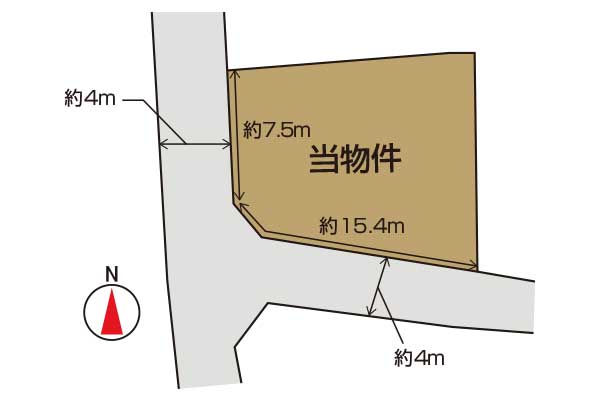 沼津市大平売土地　区画図