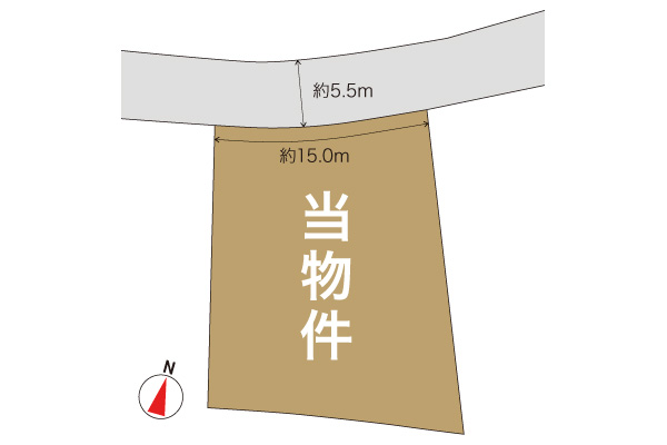 沼津市下香貫売土地　区画図