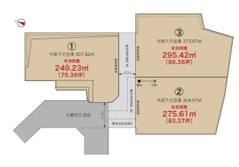 草薙分譲地Ⅱ区画図