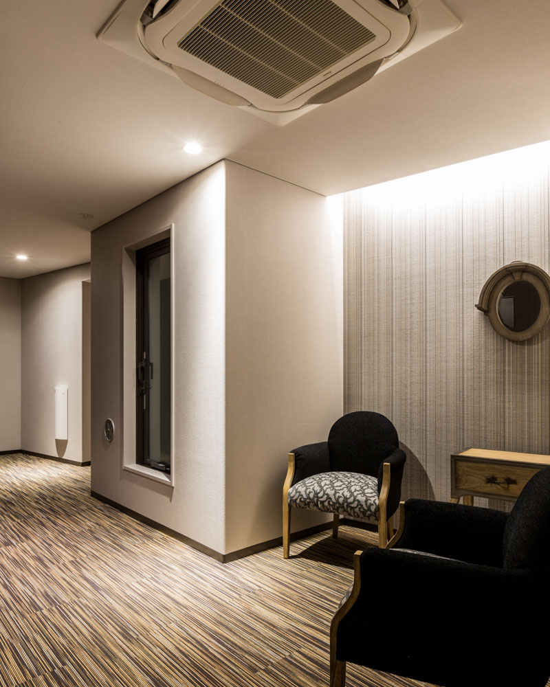 共用部分の空調設備を完備している様子