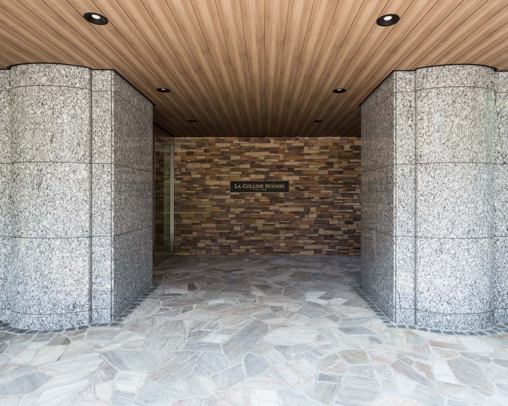 天然御影石を用いた落ち着いた空間