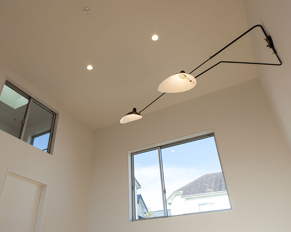 お気に入りの照明をリビングに採用