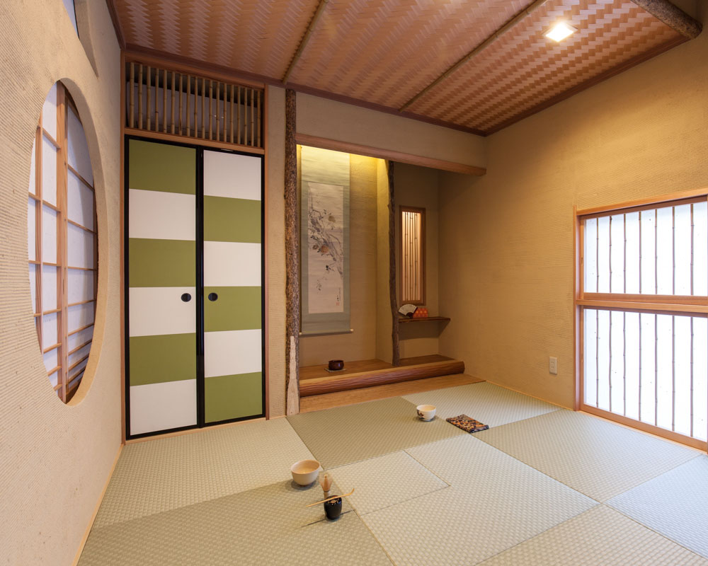 茶室としてリフォームされた和室