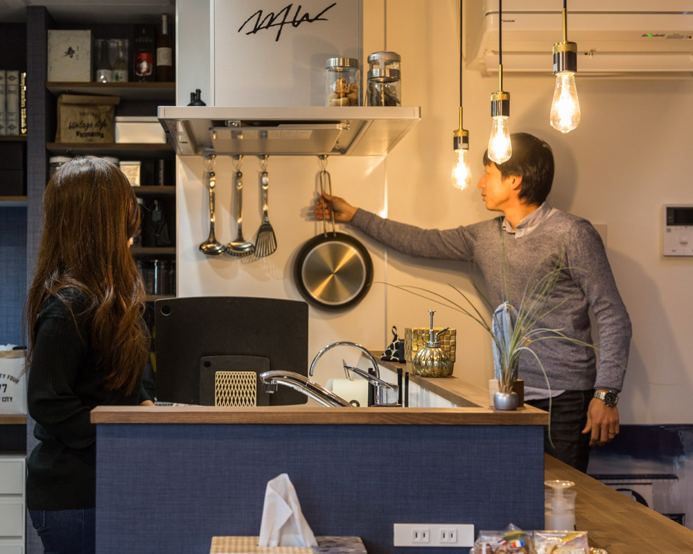 奥様のご要望を実現したデザイン性に優れたおしゃれなキッチン