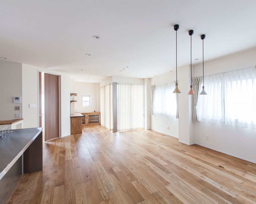 間取り変更によって生まれた大空間LDK