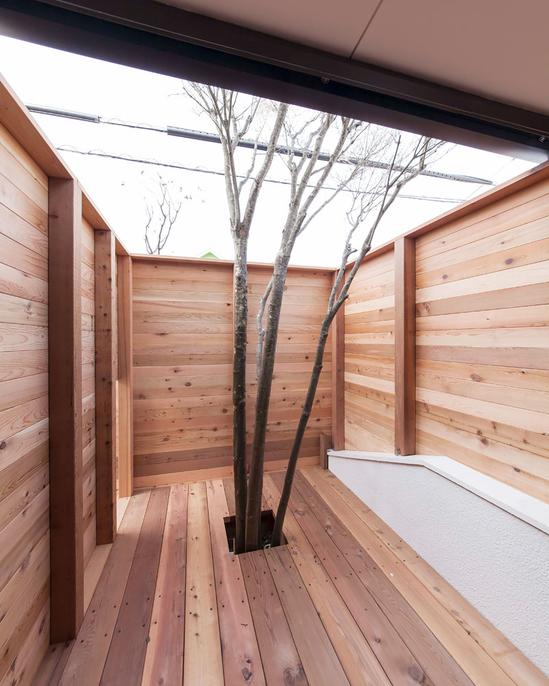 増築されたテラス