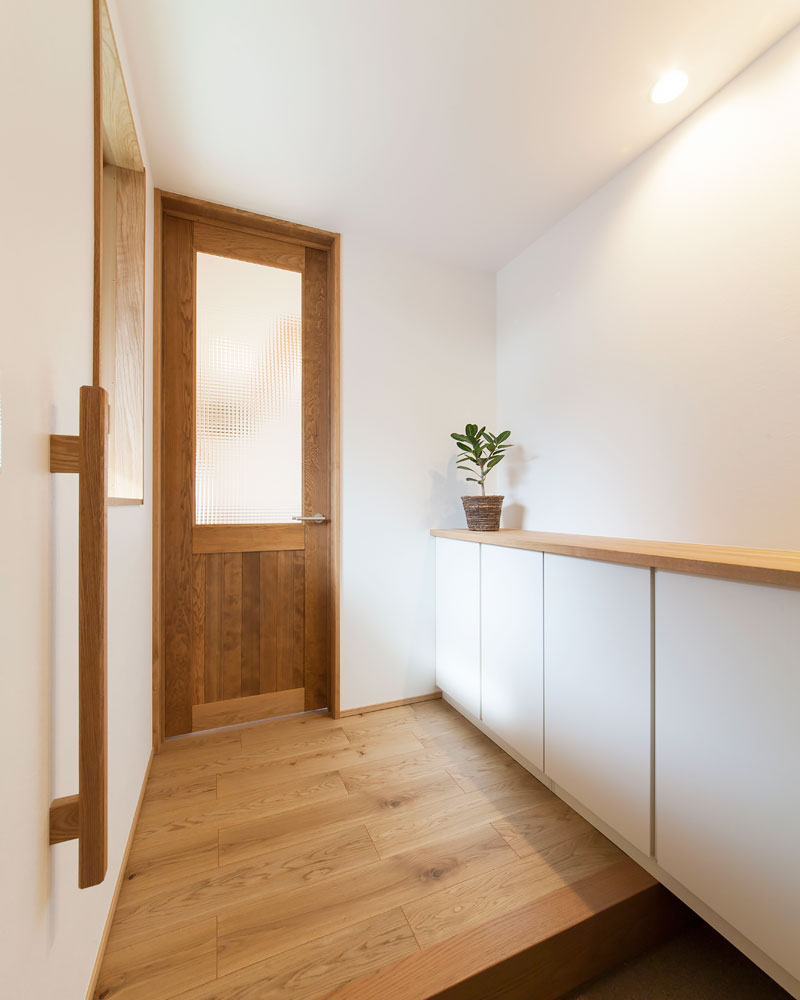 ナチュラルカントリー風のエントランス