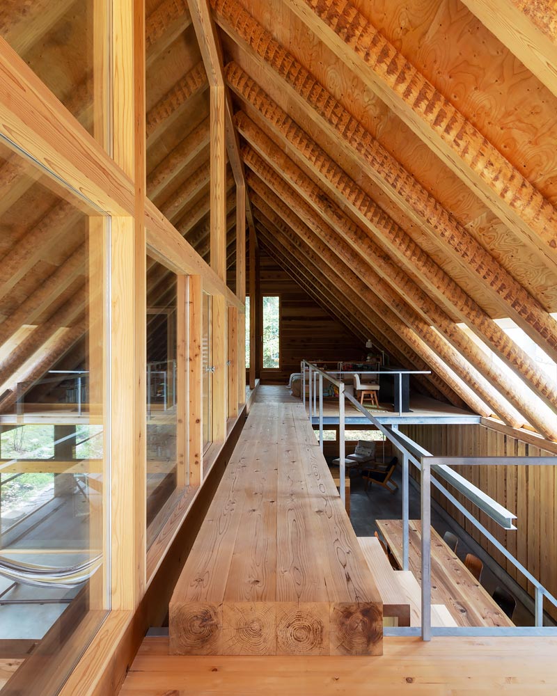 北面に配置した寝室