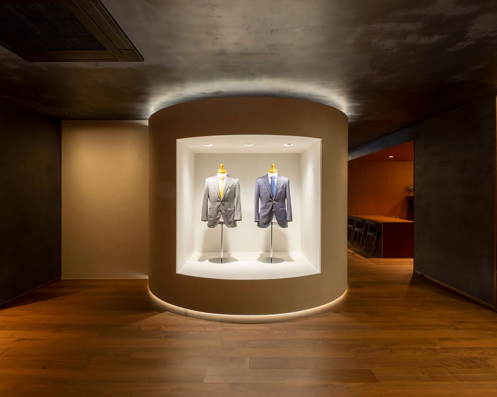 円柱ショーケース