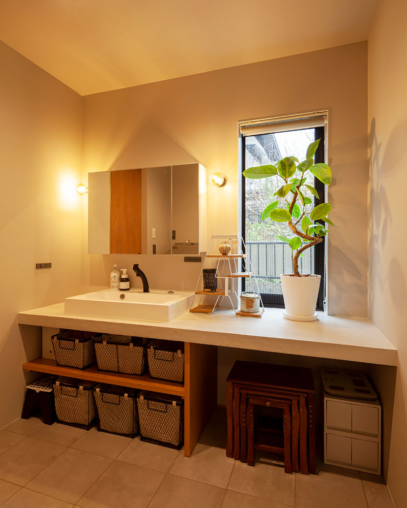 オリジナルデザインの洗面台