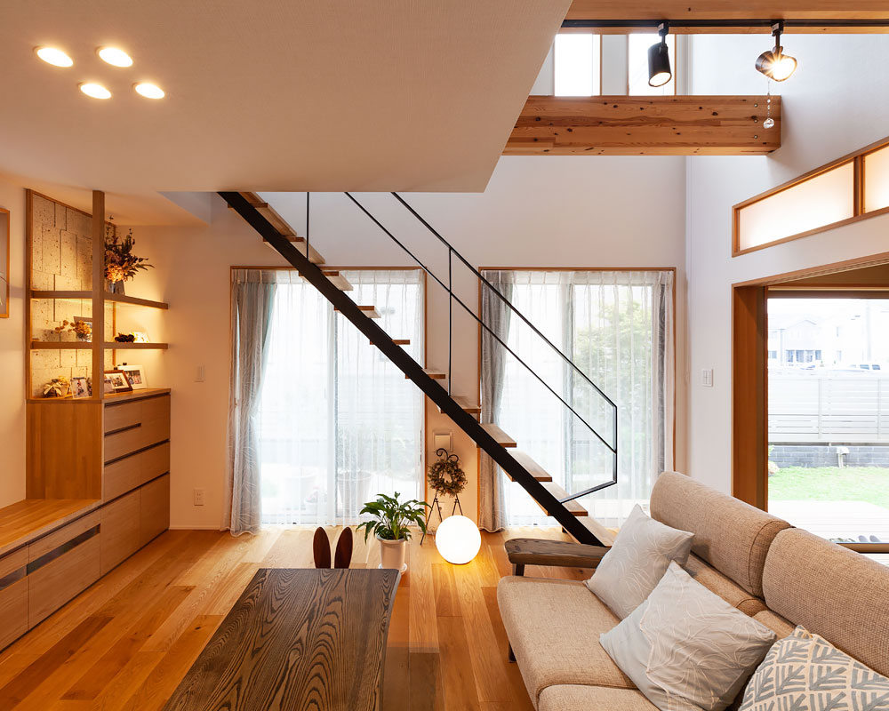 リビング階段を設けた親世帯LDK