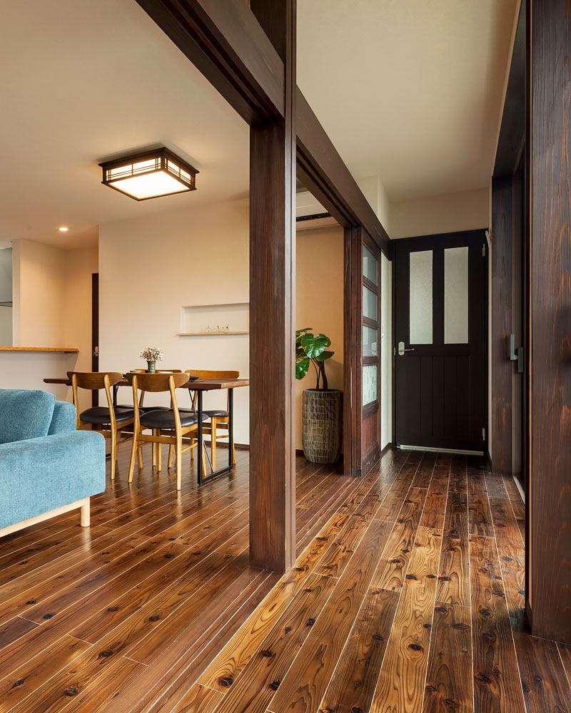 LDKと一体化する縁側