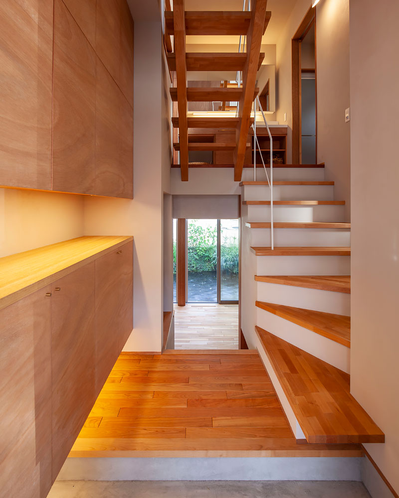 スキップフロアの階段