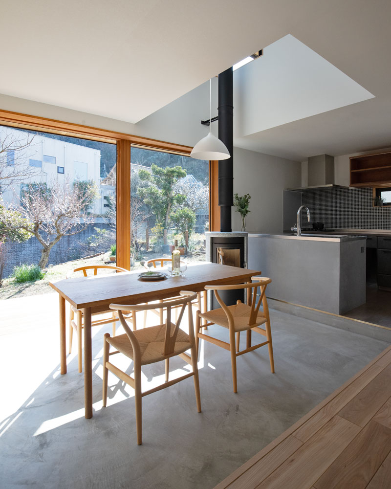 パッシブソーラーを実装した土間