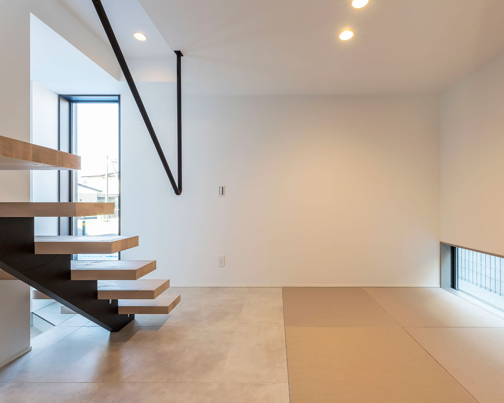 二世帯を繋ぐ玄関ホール